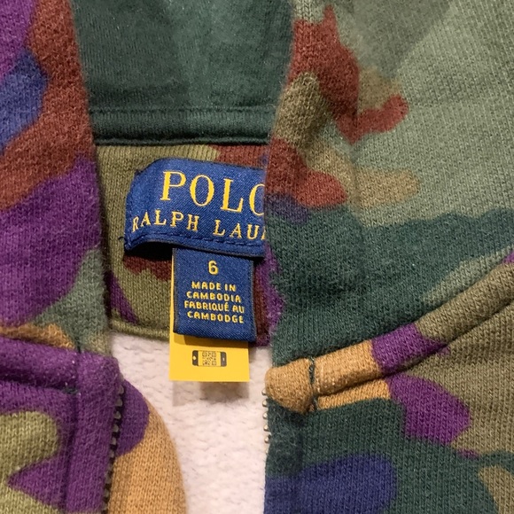 Polo by Ralph Lauren Kids Multicolor Camo Hoodie - Picture 3 of 6